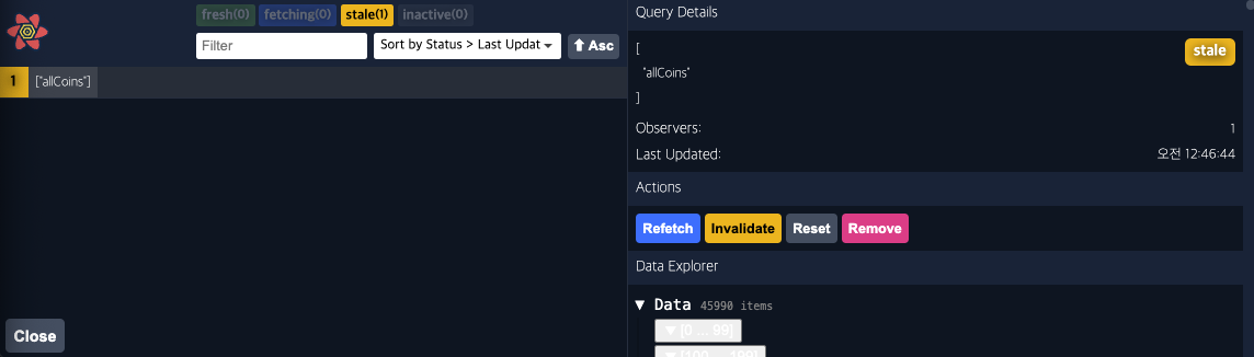 React Query Devtools